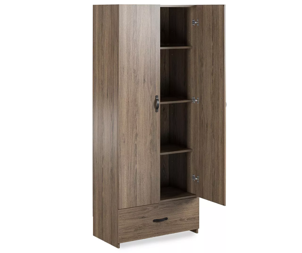 Salinas Rustic Oak Storage Cabinet 1 Salinas Rustic Oak Storage Cabinet