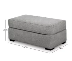 Naples Gray Ottoman 9 Naples Gray Ottoman -Best Furniture Store 810451017 9