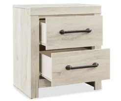 Cambeck Whitewash 2-Drawer Nightstand -Best Furniture Store 810458216 1