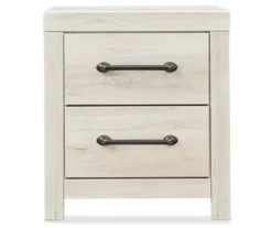 Cambeck Whitewash 2-Drawer Nightstand -Best Furniture Store 810458216 3