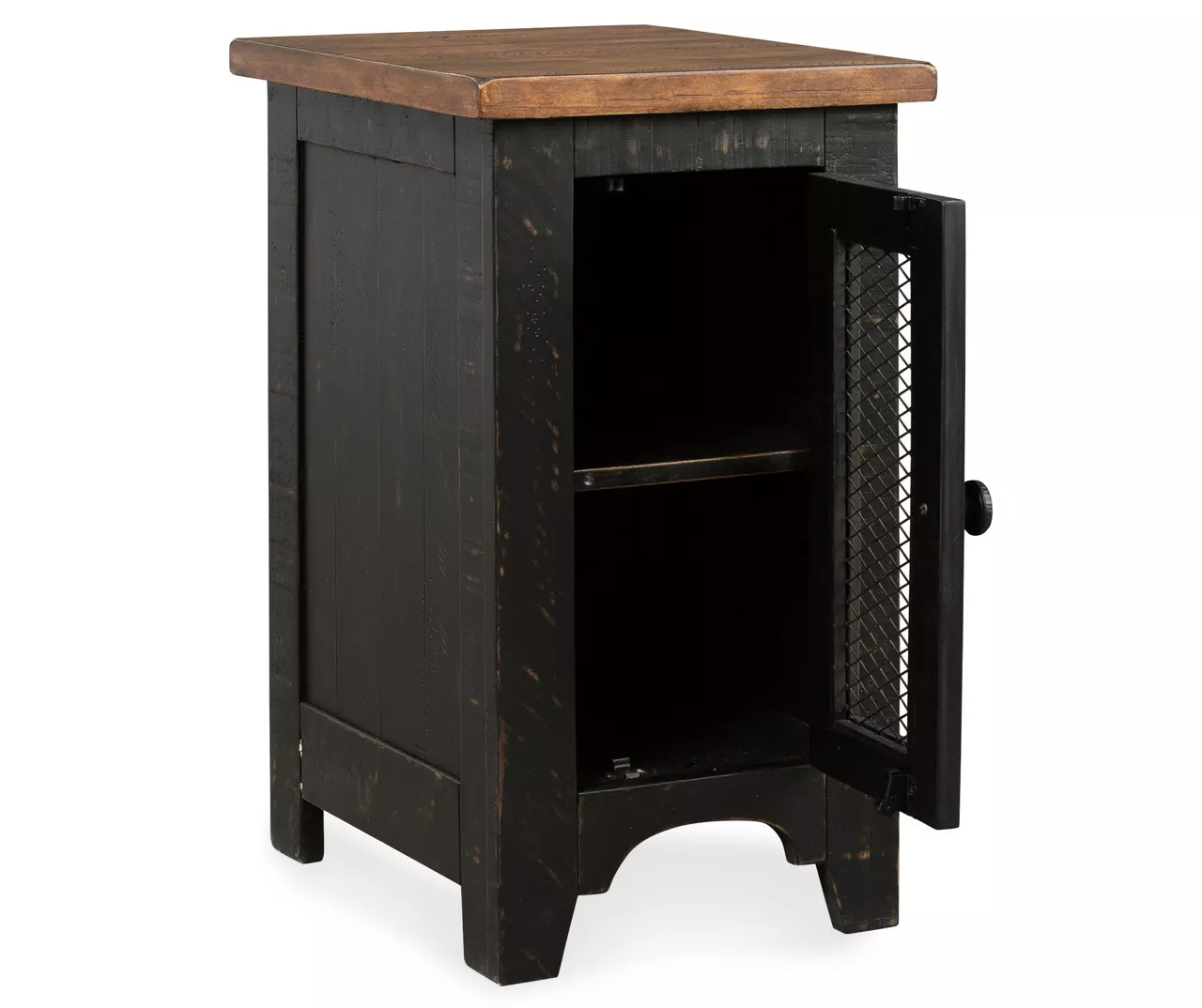 Valebeck Black & Brown Two-Tone Chairside End Table 2 Valebeck Black & Brown Two-Tone Chairside End Table - Image 2