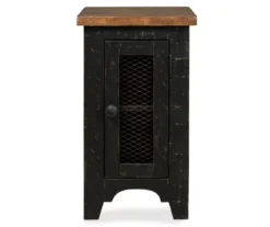 Valebeck Black & Brown Two-Tone Chairside End Table 8 Valebeck Black & Brown Two-Tone Chairside End Table -Best Furniture Store 810458251 3