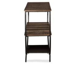 Lamoney Gray, White & Brown Slat Console Table 8 Lamoney Gray, White & Brown Slat Console Table -Best Furniture Store 810458257 3
