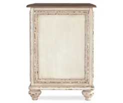 Realyn White & Brown Two-Tone Chairside End Table -Best Furniture Store 810458285 3