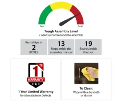 63" Rollins Espresso Electric Fireplace Console -Best Furniture Store 810464962 6