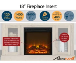 47" Grandcastle Espresso Electric Fireplace Console -Best Furniture Store 810464966 A0 4