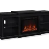 65" Wilton Black Electric Fireplace Console