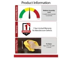 Ameriwood 47" Grandcastle Electric Fireplace Console 17 Ameriwood 47" Grandcastle Electric Fireplace Console -Best Furniture Store 810464998 6