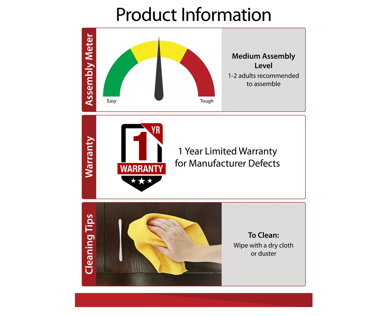 Ameriwood 47" Grandcastle Electric Fireplace Console 6 Ameriwood 47" Grandcastle Electric Fireplace Console - Image 6