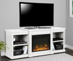 65" Wilton White Electric Fireplace Console -Best Furniture Store 810464999 1