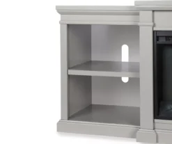 65" Wilton Gray Electric Fireplace Console -Best Furniture Store 810465000 5