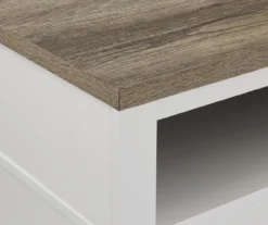 54" Bridgeport White Glass Door Electric Fireplace Console -Best Furniture Store 810465026 6