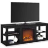 59" Roxbury Black Electric Fireplace Console