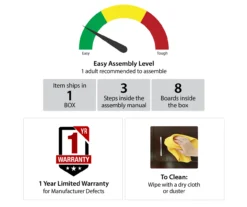 Stockton White TV Stand -Best Furniture Store 810465101 5