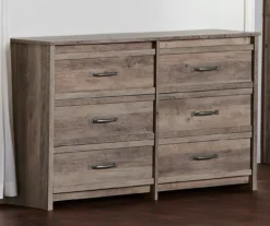 Duncan Gray Oak 6-Drawer Dresser -Best Furniture Store 810465129 3