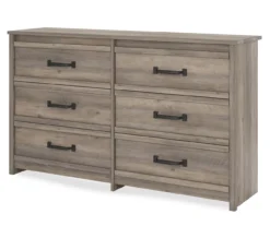 Duncan Gray Oak 6-Drawer Dresser -Best Furniture Store 810465129 4