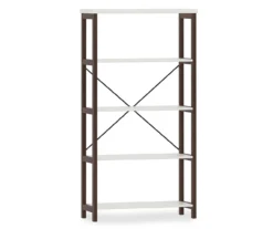 Farmhouse 5-Tier Bookshelf -Best Furniture Store 810465179 3