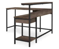 Arlenbry Gray L-Shaped Corner Desk -Best Furniture Store 810485152 2