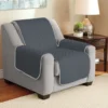 Gray Reversible Chair & Recliner Furniture Protector