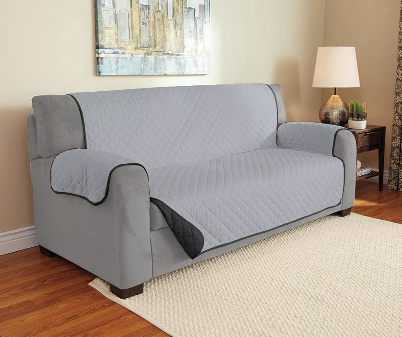 Gray Reversible Sofa Furniture Protector 1 Gray Reversible Sofa Furniture Protector