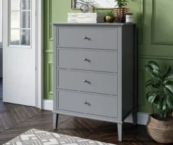 Somerville Gray 4-Drawer Dresser 7 Somerville Gray 4-Drawer Dresser -Best Furniture Store 810498832 4