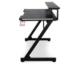 Black LED Gaming Desk With Riser -Best Furniture Store 810499569 6