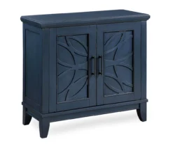 Carly Navy Blue 2-Door Accent Cabinet