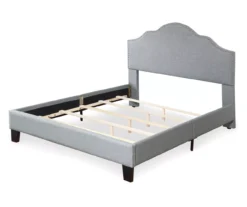 Lombard Light Gray Queen Upholstered Bed -Best Furniture Store 810507931 4