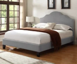 Lombard Light Gray Queen Upholstered Bed -Best Furniture Store 810507931 7