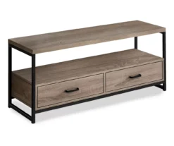 48" Dark Taupe 2-Drawer TV Stand