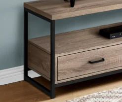 48" Dark Taupe 2-Drawer TV Stand -Best Furniture Store 810512921 4