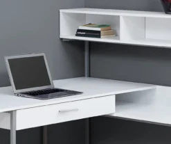 Monarch L-Shaped Corner Desk With Hutch -Best Furniture Store 810512935 4