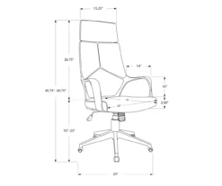 Monarch Modern Executive Office Chair -Best Furniture Store 810512971 11