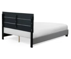 Gray Hudson Queen Upholstered Linen Fabric Bed 20 Gray Hudson Queen Upholstered Linen Fabric Bed -Best Furniture Store 810513495 13