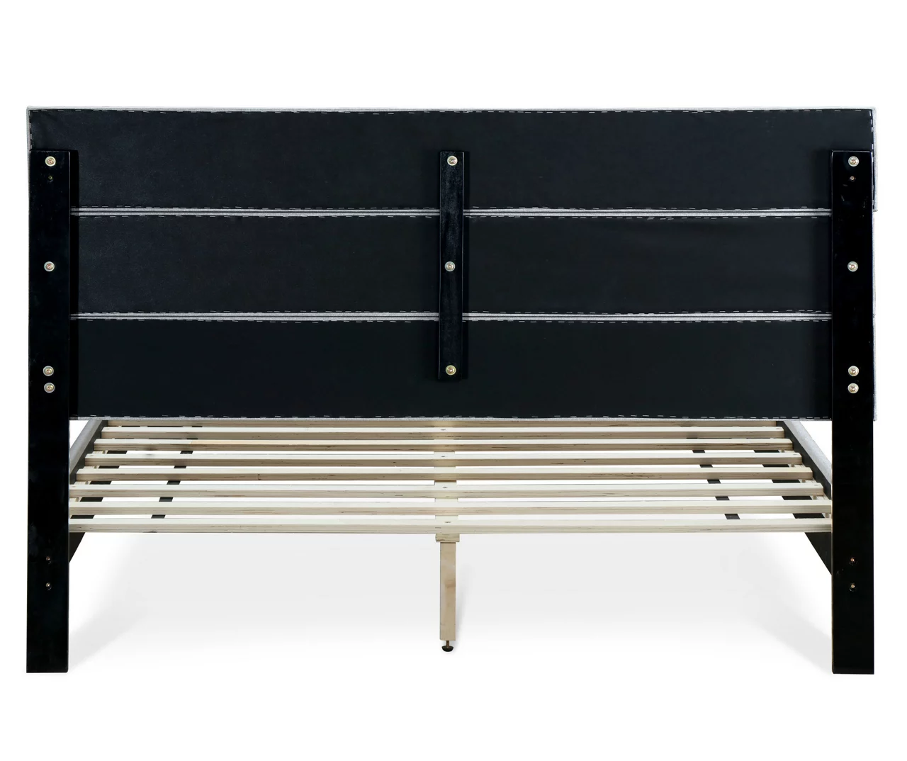 Gray Hudson Queen Upholstered Linen Fabric Bed 7 Gray Hudson Queen Upholstered Linen Fabric Bed - Image 7