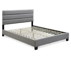 Gray Hudson Queen Upholstered Linen Fabric Bed 31 Gray Hudson Queen Upholstered Linen Fabric Bed -Best Furniture Store 810513495 3