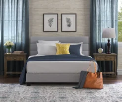 Gray Hudson Queen Upholstered Linen Fabric Bed 29 Gray Hudson Queen Upholstered Linen Fabric Bed -Best Furniture Store 810513495 4