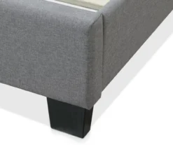 Gray Hudson Queen Upholstered Linen Fabric Bed 28 Gray Hudson Queen Upholstered Linen Fabric Bed -Best Furniture Store 810513495 8