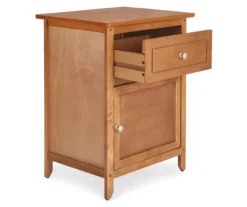 Alcott Light Brown Side Table With Drawer -Best Furniture Store 810513518 4