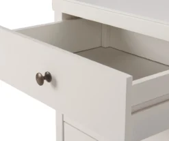 White Finley Wood 3-Drawer Nightstand -Best Furniture Store 810513520 10