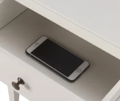 White Finley Wood 3-Drawer Nightstand -Best Furniture Store 810513520 11