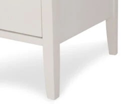 White Finley Wood 3-Drawer Nightstand -Best Furniture Store 810513520 12