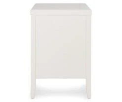 White Finley Wood 3-Drawer Nightstand -Best Furniture Store 810513520 14