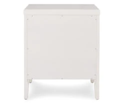 White Finley Wood 3-Drawer Nightstand -Best Furniture Store 810513520 16