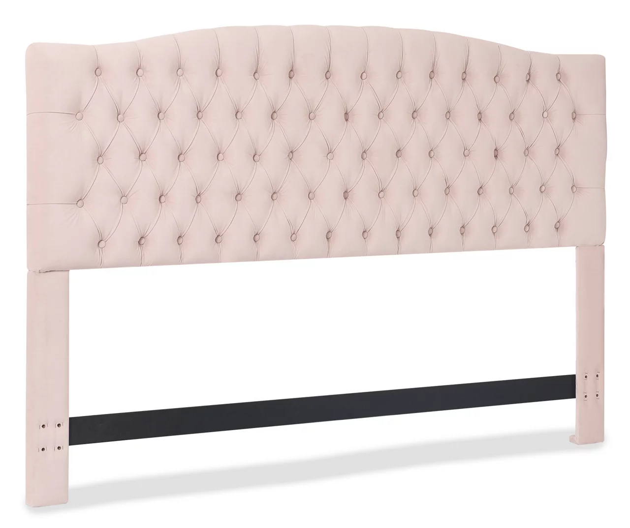 French Blush Pink Celeste Upholstered King Headboard 2 French Blush Pink Celeste Upholstered King Headboard - Image 2