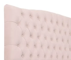 French Blush Pink Celeste Upholstered King Headboard 8 French Blush Pink Celeste Upholstered King Headboard -Best Furniture Store 810513528 4