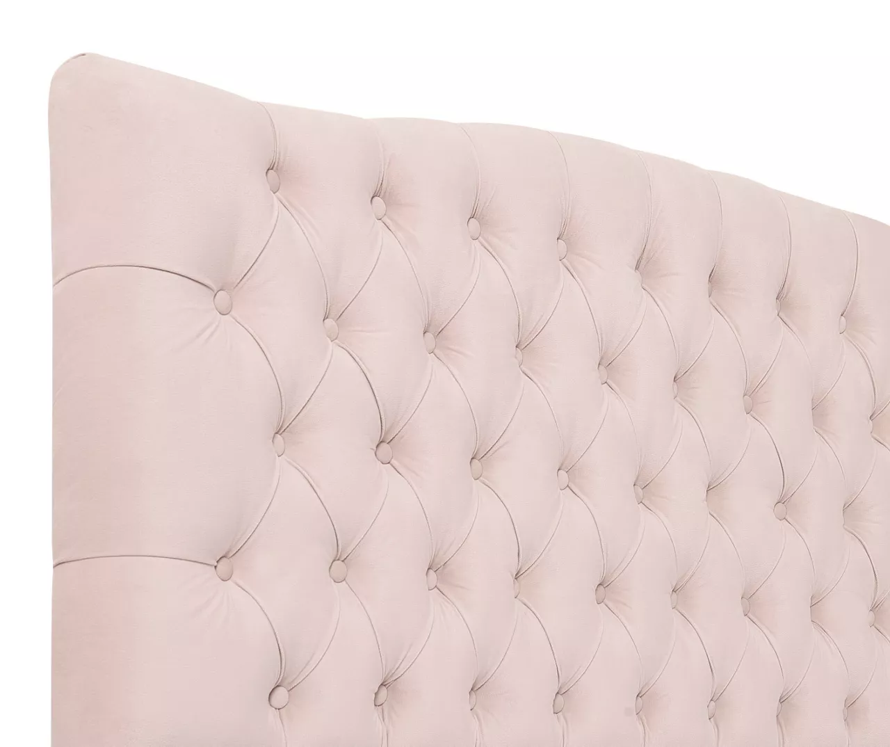 French Blush Pink Celeste Upholstered King Headboard 3 French Blush Pink Celeste Upholstered King Headboard - Image 3