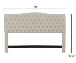 Beige Celeste Upholstered Linen King Headboard 10 Beige Celeste Upholstered Linen King Headboard -Best Furniture Store 810513532 3