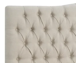 Beige Celeste Upholstered Linen King Headboard 8 Beige Celeste Upholstered Linen King Headboard -Best Furniture Store 810513532 4