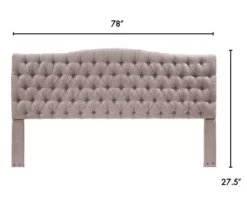 Brown Upholstered Linen King Headboard -Best Furniture Store 810513534 4